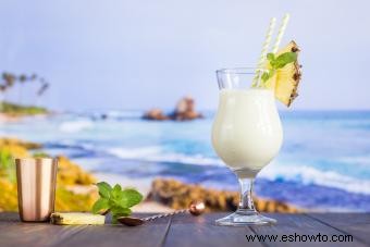 Bebidas tropicales sin alcohol para una alternativa sabrosa