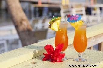 Bebidas tropicales sin alcohol para una alternativa sabrosa