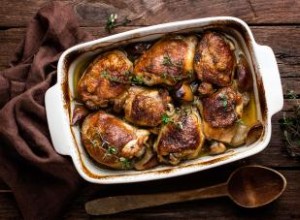 Receta de muslos de pollo al horno