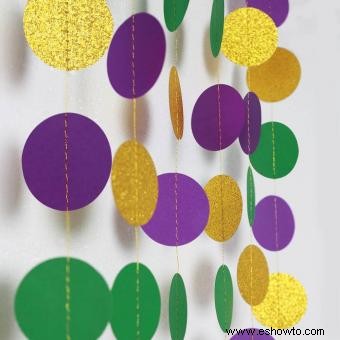 13 ideas sencillas para decorar el Mardi Gras