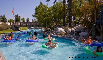 Visitando los parques de la ciudad de Knotts Soak en California