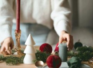 Decoraciones navideñas para la mesa