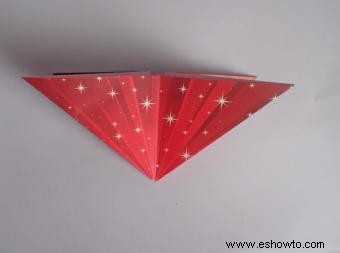 Estrellas navideñas de origami