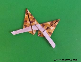 Estrellas navideñas de origami