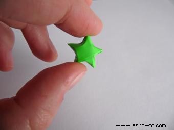 Estrellas navideñas de origami