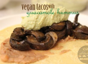 Tacos Veganos con Guacamole Hummus 