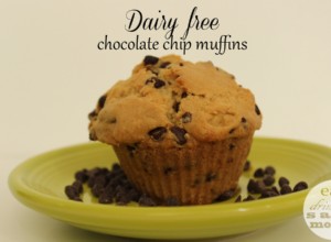 Muffins de chispas de chocolate sin lácteos 