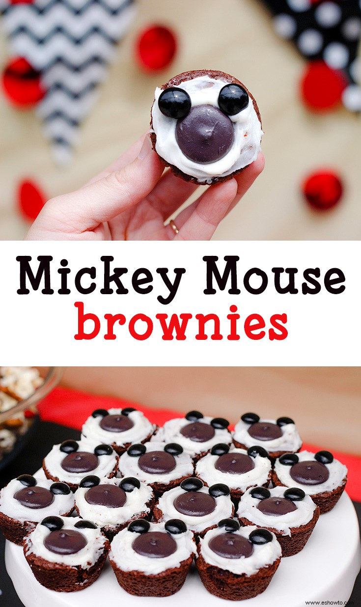 Golosina temática de Mickey:Brownies de Mickey Mouse 