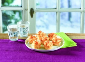 Bocaditos de macarrones con queso y coliflor 