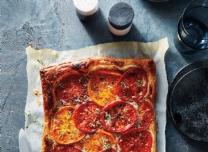 Tarta De Tomate Con Créme Fraîche De Mostaza 