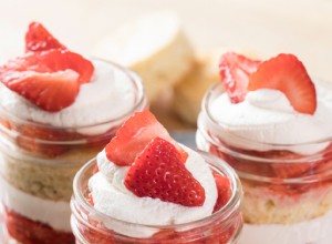 Parfaits de Tarta de Fresa 