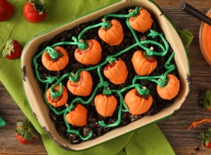 Parche de calabaza de fresa espeluznante 