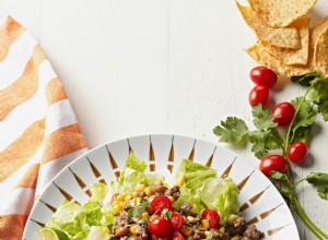 Ensalada De Taco De Carne Con Salsa Verde 