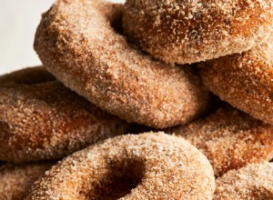 Rosquillas de manzana, cereza y cinco especias 