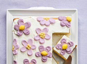 Pastel de limón, lavanda y semillas de amapola 