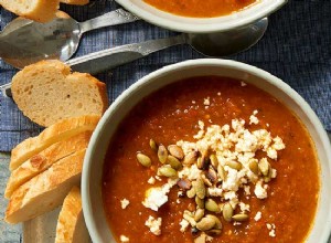 Sopa De Tomate Asado Y Poblano 