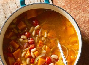 Sopa De Calabaza Butternut Y Frijoles Blancos 