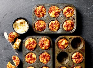 Muffins salados de calabaza y espagueti 