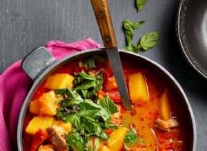 Curry rojo con calabaza moscada 