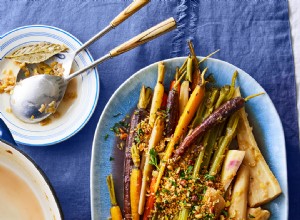 Verduras estofadas y puerros caramelizados 