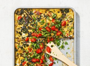 Paleo Frittata con acelga arcoíris 