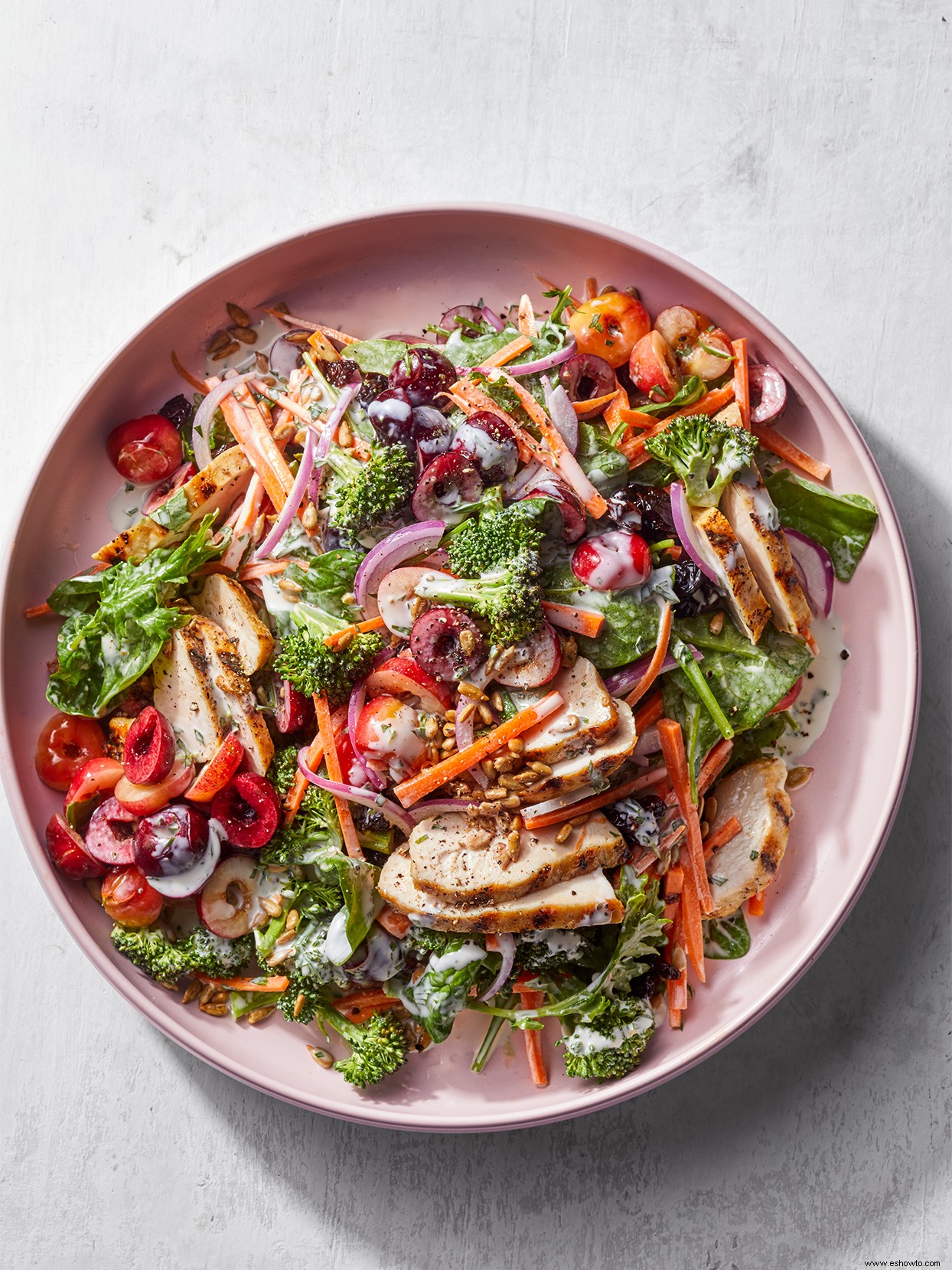 Ensalada De Cerezas Y Pollo A La Parrilla 