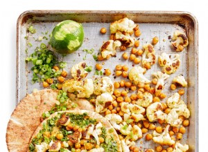 Coliflor Asada Y Garbanzos Con Chimichurri 