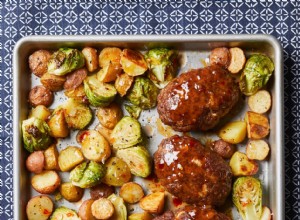 Mini Panes De Carne Con Coles De Bruselas Y Patatas 