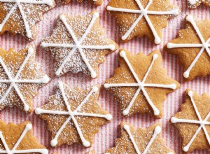 Copos de nieve de pan de jengibre 