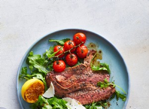 Flank Steak Tagliata con Rúcula y Parmesano 