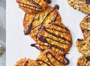 Galletas de avena de encaje 