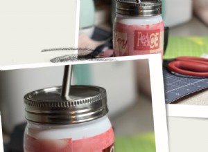 Patchwork Word Mason Jar Tumbler