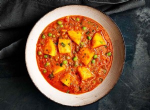 Aloo Matar (curry indio de patatas y guisantes)